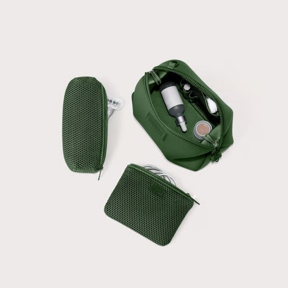 Dagne Dover Hunter Neoprene Toiletry Bag in Pine, Large - Picture 2 of 9